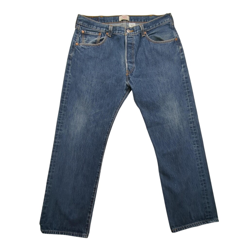 Vintage Levi's 501 Jeans Mens 36x30 Straight Leg Button Fly Distressed 90s Y2K